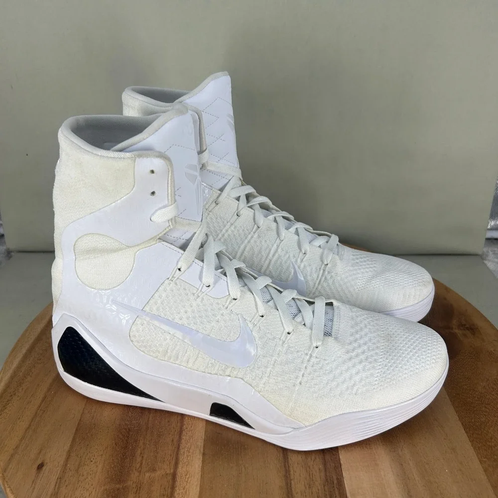 Nike Kobe 9 Elite Protro Halo White Basketball Shoes FZ7335-100 Mens Size 12